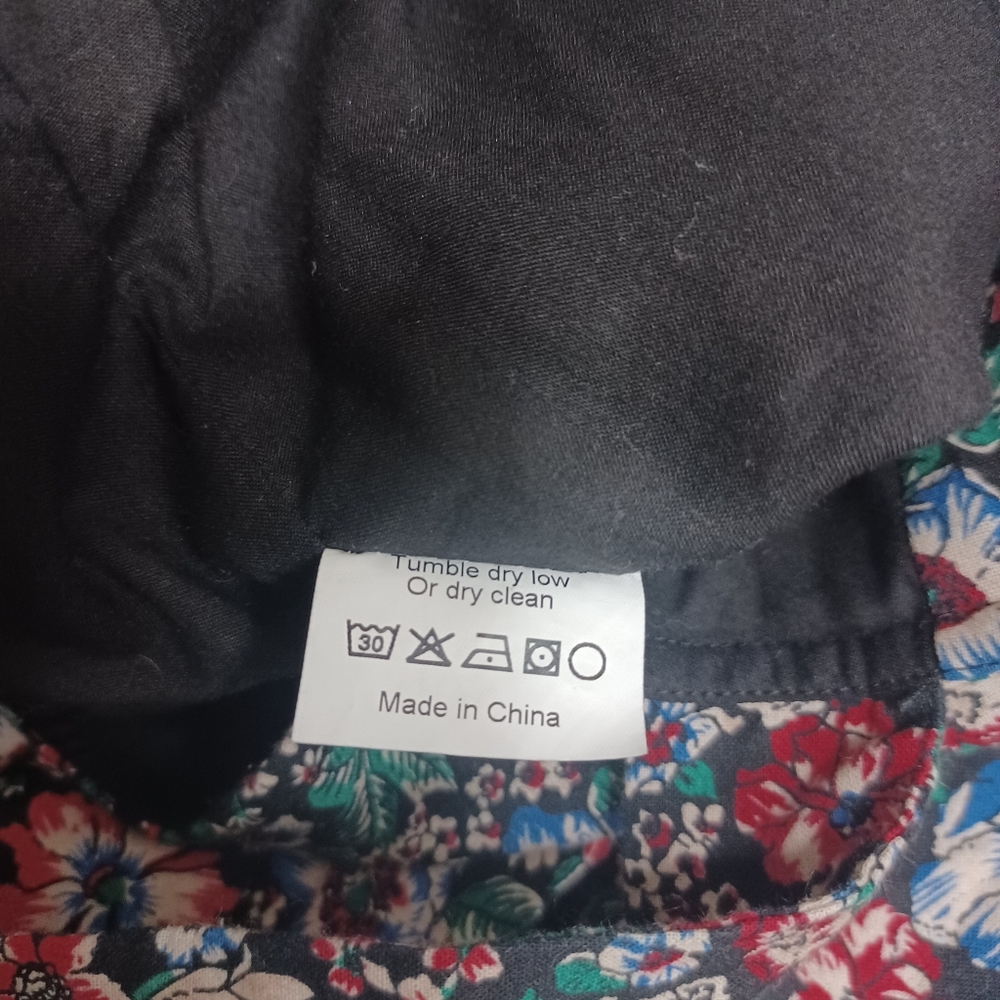 Hunter Bell Lacey Floral Patchwork Ruffle Peplum Midi Dress - Picture 10 of 10